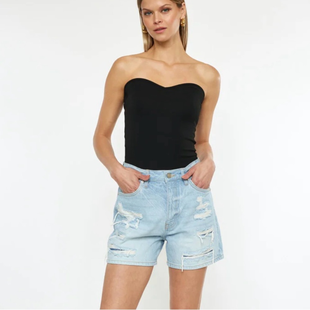 KanCan 90’s Boyfriend Mid Shorts